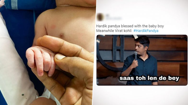 Hardik Pandya and Natasa Stankovic's Baby Boy Is Welcomed by Netizens with Funny Memes and Jokes Along with Warm Blessings and Heartfelt Messages!