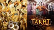 Ranveer Singh Birthday Special! From Kapil Dev Biopic 83 to Karan Johar&rsquo;s Magnum Opus Takht, Every Upcoming Movie of Bollywood&rsquo;s Most Versatile Actor