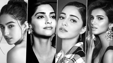 Women Supporting Women! Sara Ali Khan, Ananya Panday and Other Bollywood Actresses Accept The 'Black And White' Photo Challenge (View Pics)