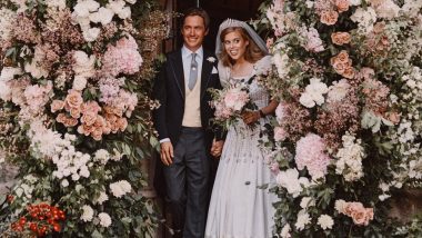 Princess Beatrice and Edoardo Mapelli Mozzi Wedding Photos Released: Prince Andrew’s Daughter Wore Vintage Dress and Tiara, Both Belonging to The Queen, for Her Secret Nuptial