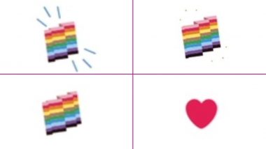 #AlwaysProud Trends Online After Twitter Adds LGBTQ+ Rainbow Pride Flag Reaction to Its ‘Like Button,’ Netizens Are Loving It!