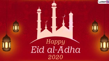 Happy Eid al-Adha 2020 HD Images and Bakrid Mubarak Wallpapers For Free Download Online: Celebrate Bakra Eid With WhatsApp Stickers, Quotes and Facebook GIF Greetings