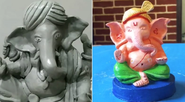 How to Make Ganpati Idol at Home? Easy DIY Video to Make Lord Ganesha Murti 