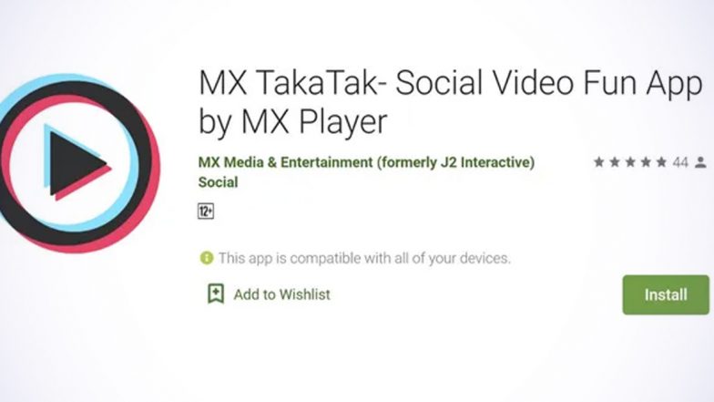 MX Player's TakaTak Is the New Short Video-Making and Sharing App like TikTok Now Available on Google Play! Here's How to Download the 'Made in India' Application