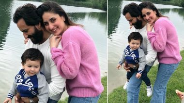 Kareena Kapoor Hugs Hubby Saif Ali Khan from Back Who Holds Son Taimur in This Super Adorable Pic