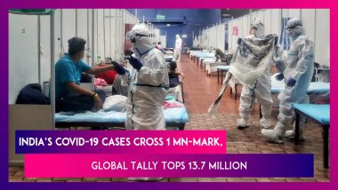 India’s COVID-19 Cases Cross 1 Million-Mark, Global Coronavirus Tally Tops 13.7 Million