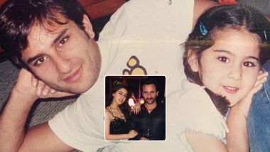 Sara Ali Khan Shares a Super Adorable Childhood Pic with Her ‘Mickey Mouse’, Father Saif Ali Khan (See Pic)