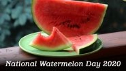National Watermelon Day 2020 (US): From Improving Heart Health to Reducing Muscle Soreness, Here Are Five Health Benefits of This Nutritious Fruit