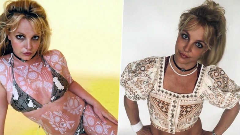 Britney Spears Flaunts Her Henna Tattoos All Over Her Body in Recent Bikini Photos on Instagram