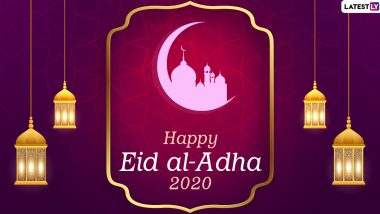 Bakra Eid Mubarak 2020 Greetings and Eid al-Adha HD Images: WhatsApp Stickers, GIFs, Bakrid Facebook Messages and SMS to Send Wishes of Eid ul-Adha