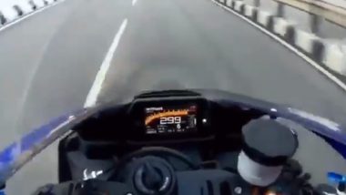 Bengaluru Bike Rider Hits 300 Kmph Speed During Lockdown, Lands in Police Custody After Video Goes Viral (Watch Video)