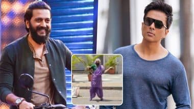 Riteish Deshmukh Shares Viral Video of Pune’s Warrior Aaaji; Sonu Sood Wants to Open Martial Arts Training Centre for Her