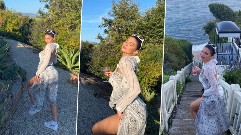 Kylie Jenner is Soaking the Summer Sun in her Gorgeous All White Ensemble and We are All Hearts for It (View Pics)