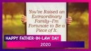 Father-in-Law Day 2020 Greetings: Images, WhatsApp Stickers, Quotes and Messages to Send on July 30
