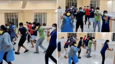 Bengaluru: Video of Asymptomatic COVID-19 Patients Dancing to Kannada Song Goes Viral on Social Media (Watch Video)