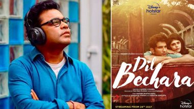 AR Rahman Shares Experience of Composing Music for Sushant Singh Rajput’s Dil Bechara, Says ‘The Whole Album Is Carefully Curated’