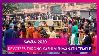 Devotees Throng Kashi Vishwanath Temple & Other Lord Shiva Temples On First Monday Of Sawan