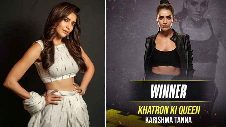 Khatron Ke Khiladi Season 10 Winner Is Karishma Tanna, TV Actress Beats Karan Patel and Dharmesh Yelande in KKK10 Grand Finale to Lift the Trophy
