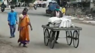 Karnataka: Dead Body of Man in Belagavi Carried on Cart for Funeral, Locals Refuse Help Fearing COVID-19 Transmission