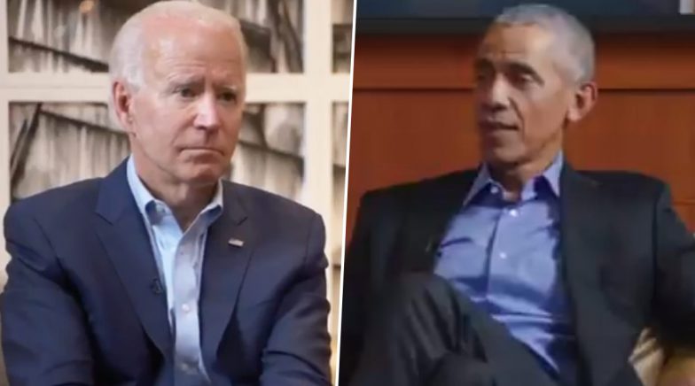 Joe Biden Thanks Barack Obama During His DNC Speech