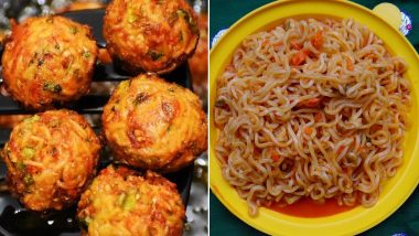 Maggi and Monsoon: From Cheesy Maggi Pakoda to Slurp and Soupy Noodles, 5 Easy Maggi Recipes to Try and Please Your Monsoon Cravings (Watch Videos)