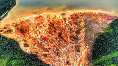 Russian River Turns Orange After Acid Leak From Abandoned Levikhinsky Mine in Urals