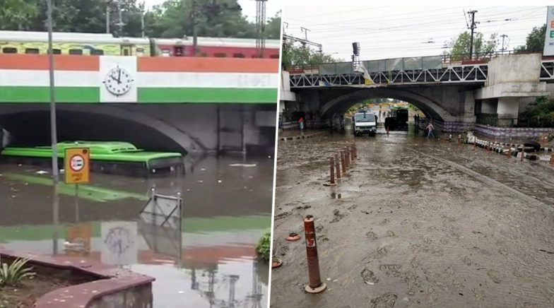 Delhi Rains: Flooded Road Under Minto Bridge Cleared of Waterlogging