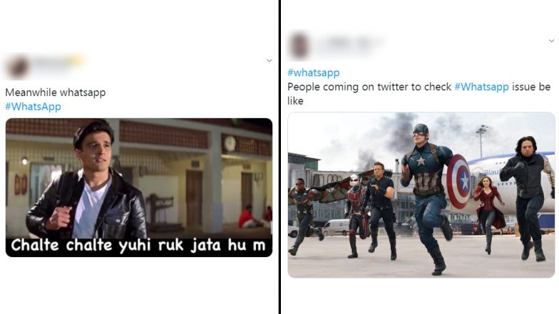 WhatsApp Down? Users Flood Twitter With Funny Memes and Jokes After Facebook Owned Messaging App Hit by Brief Outage, Messages Resume on the Application