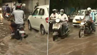 Delhi Rains: Rainfall Hits Delhi-NCR, Causes Waterlogging in Low-Lying Areas; IMD Predicts More Downpour