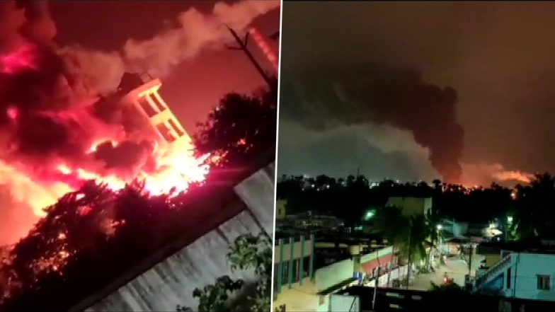 Visakhapatnam: Massive Fire breaks Out at Pharma Company, Fire Tenders Rushed to Spot