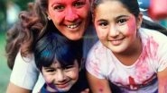 Sara Ali Khan Shares Adorable Childhood Pic with Mom Amrita and Brother Ibrahim Playing Holi