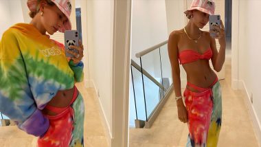 Hailey Baldwin Bieber Flaunts Her Neon Bikini as She Takes Sexy Mirror Selfies (View Pics)