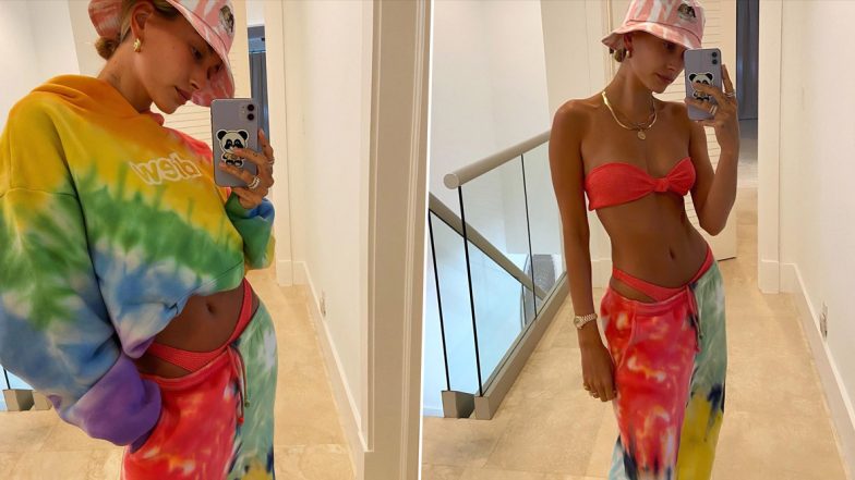 Hailey Baldwin Bieber Flaunts Her Neon Bikini as She Takes Sexy Mirror Selfies (View Pics)