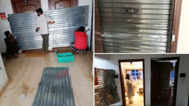 Bengaluru Municipal Corporation Seals Doors of Two Flats With Steel Sheets After COVID-19 Case Reported, Removes Them After Woman Complains on Twitter