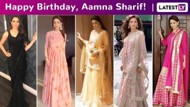 Aamna Sharif Birthday Special: Sheer Elegance in Brilliant Traditional Styles Is Her Fashion Arsenal’s Salient Forte!