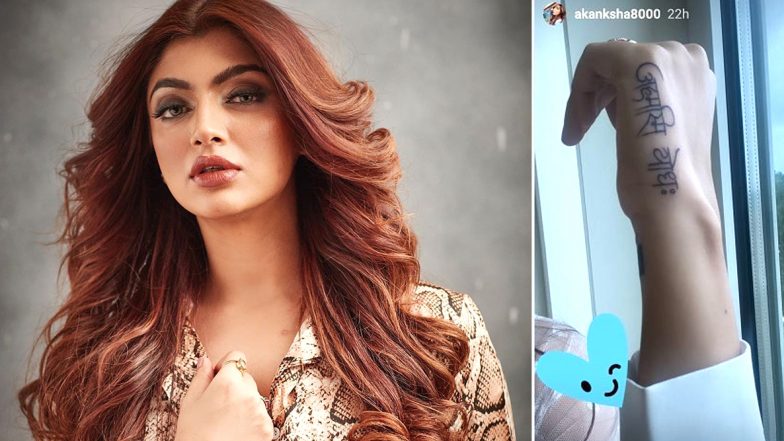Paras Chhabra’s Ex-Flame Akanksha Puri Gets Inked With a Sanskrit Tattoo, Channelises Her Inner Warrior (View Pic)