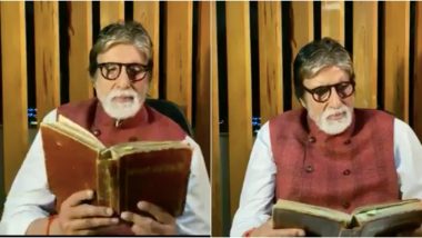 Amitabh Bachchan Shares a Video From COVID-19 Ward, Posts About Missing His Father Harivansh Rai Bachchan (View Tweet)