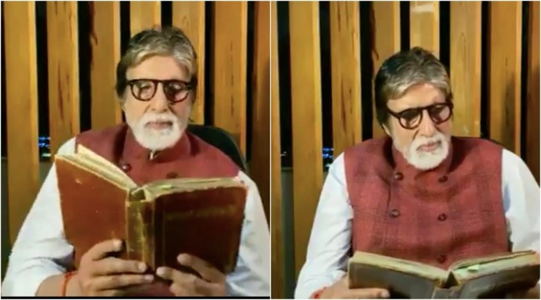 Amitabh Bachchan Shares a Video from the Hospital Reciting His Father's Poem