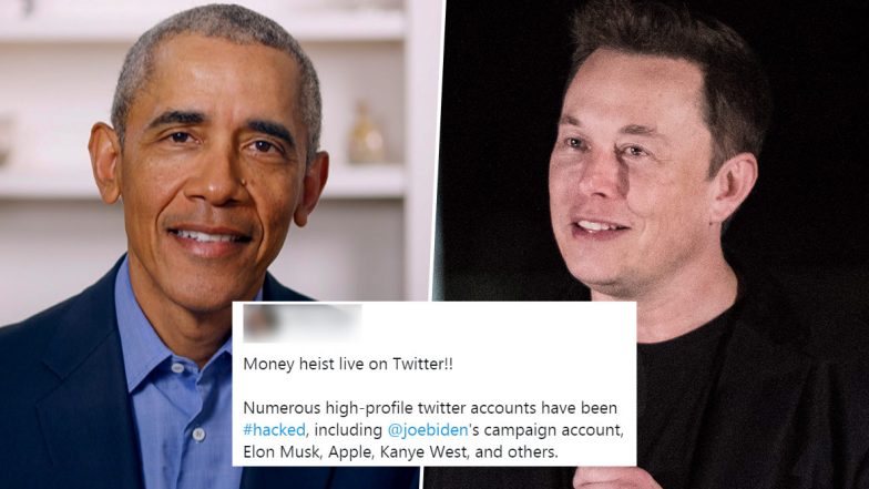 Bill Gates, Barack Obama, Elon Musk, Kim Kardashian West & Other High-Profile Twitter Accounts Hacked in Cryptocurrency Scam, Twitterati Term it 'Money Heist'