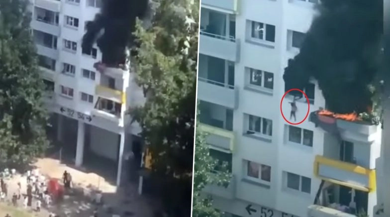 Brothers Jump Off From Burning Building in France’s Grenoble, Saved in Dramatic Rescue