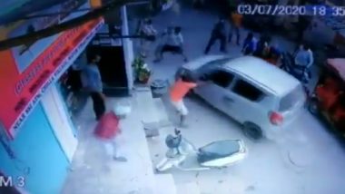 Delhi Woman Run Over by Drunk Man at Chilla Village, Shocking Video Captured on CCTV; Police Issue Clarification