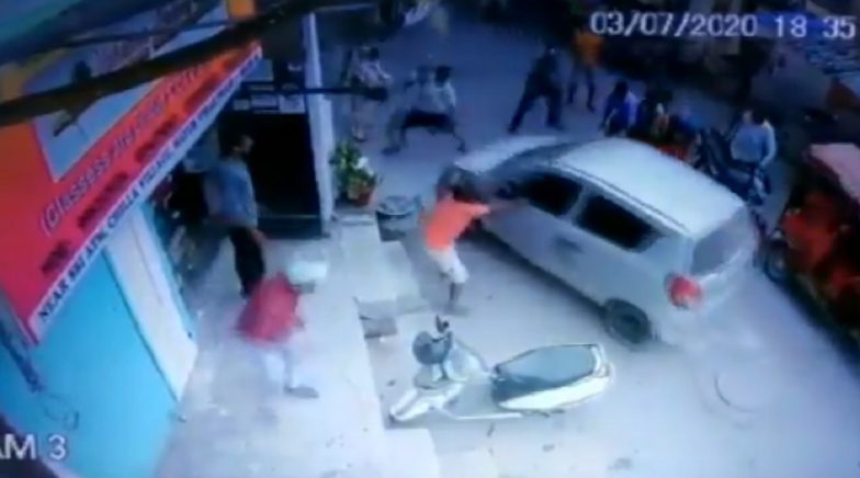 Delhi Shocker: Drunk Cop Rams Car Into Woman in Chilla Village, Graphic Video Warning