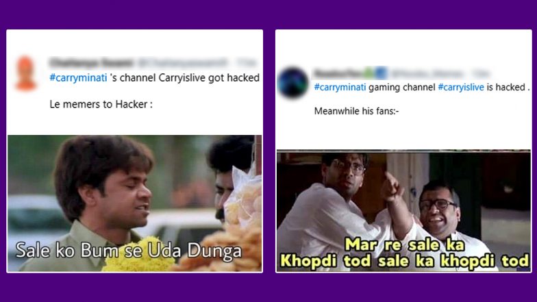 CarryMinati Funny Memes & Jokes Go Viral After His Second YouTube Channel ‘CarryisLive’ Gets Hacked For Bitcoins and Ethereum!