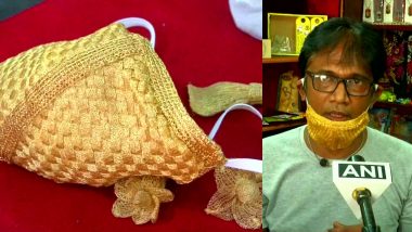 Coimbatore Goldsmith Makes Facemask Made Using Gold And Silver Threads; 3 Times When Indians Gave Expensive Makeovers to COVID-19 Essential Commodity (See Pictures And Videos)