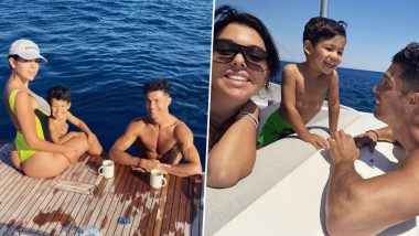 Cristiano Ronaldo, Partner Georgina Rodriguez Relax on a Luxury Yacht During Vacation in Portofino (View Family Pics)