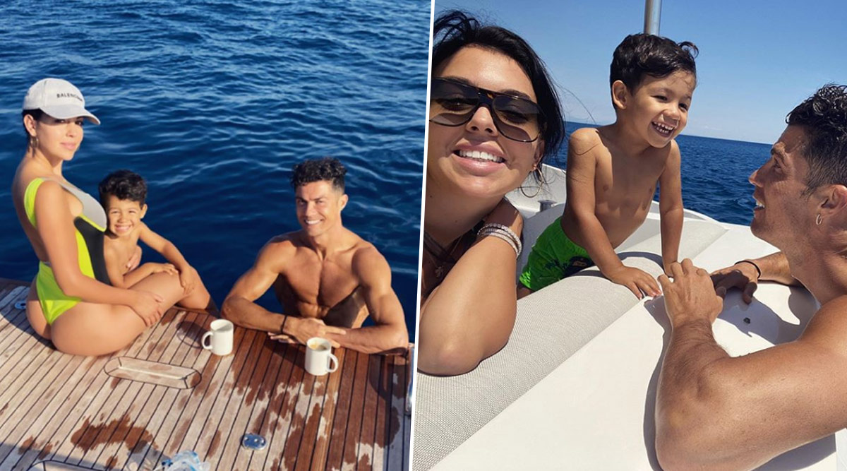 Cristiano Ronaldo and Georgina Rodriguez relax on swanky private