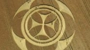 Bizarre 'Templar Crop' Circle Appears in French Field, Know More About Crop Formation Mystery, Alien Theories And Other Times It Was Spotted in Different Countries (Pictures & Videos)