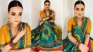 When Dia Mirza Dripped Ethnic Resplendence in a Ritu Kumar Ikat Lehenga!