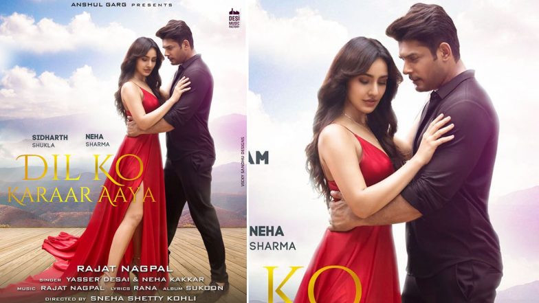 Dil Ko Karaar Aaya: Sidharth Shukla Drops a Romantic Poster With Neha Sharma, Reveals the Song’s Release Date!