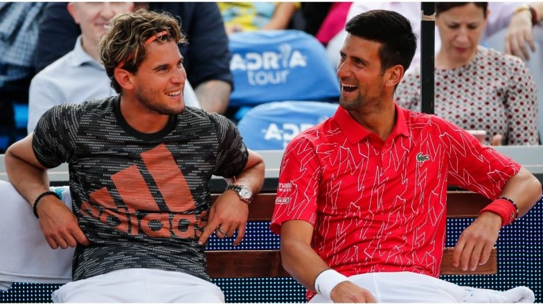 ‘Novak Djokovic Didn’t Commit Any Crime’: Dominic Thiem Defends World No 1 Tennis Player Embroiled in Adria Tour Controversy That Saw Players Getting Infected With COVID-19